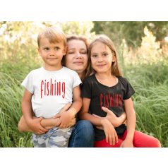 Fishing  gyerek póló fehér