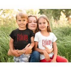 Fishing  gyerek póló fekete