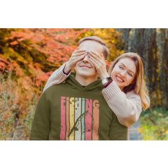 Fishing color unisex kapucnis military pulóver