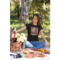 Fishing color női fekete póló