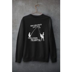 Nincs szőke herceg unisex pulóver fekete