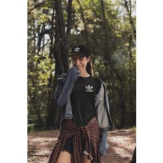 Horgász  női fekete póló