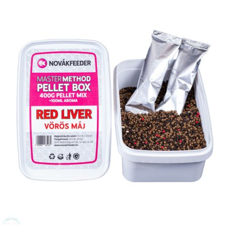 NovákFeeder Master Method Pellet Box 400 g - Red Liver