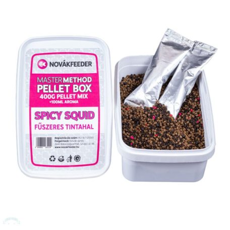 NovákFeeder Master Method Pellet Box 400 g - Spicy Squid