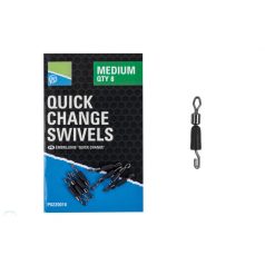 PRESTON QUICK CHANGE SWIVELS - SMALL