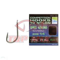 PRESTON COMPETITION 333 HOOKS TO NYLON SIZE 20