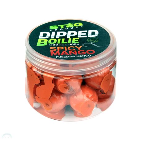 Stég Dipped boilie 100g 20mm Spicy Mango