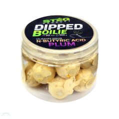 Stég Dipped boilie 100g 20mm N-Butyric Acid-Plum