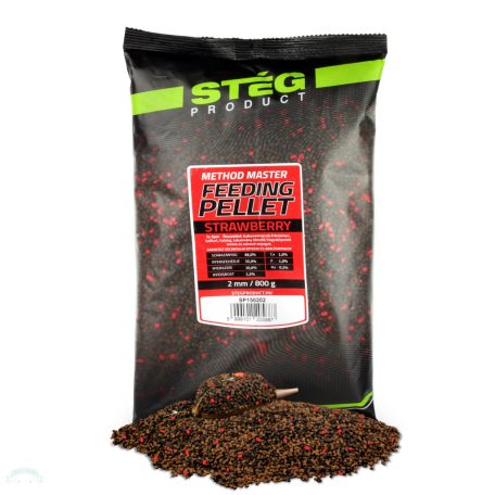 Stég Feeding Pellet 2mm Strawberry 800g