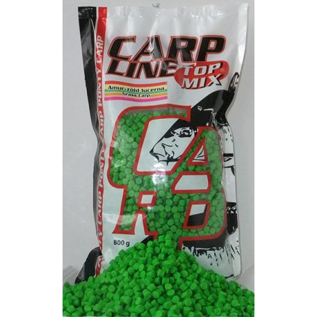 TOP MIX Carp Line Fluoro etető pellet, Zöld Lucerna