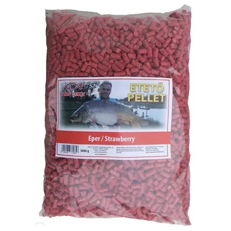 TOP MIX Etető pellet, Eper