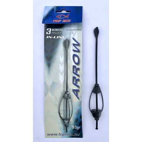 TOP MIX Hárombordás arrow method feeder kosár, 55 gr