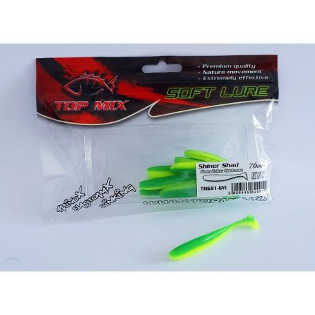 Top Mix Shiner Shad Green-Yellow Chartreuse 76 mm