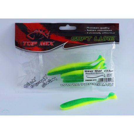 Top Mix Shiner Shad Green-Yellow Chartreuse 100 mm