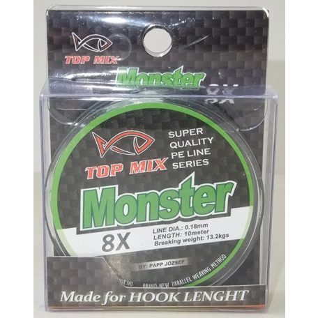 TOP MIX X8 Monster előke zsinór 0,18mm