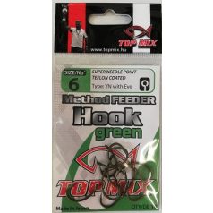 TOP MIX Method Feeder horog #6, zöld