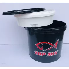   TOP MIX Etető keverő vödör csalitálcával, tetővel, 10 literes