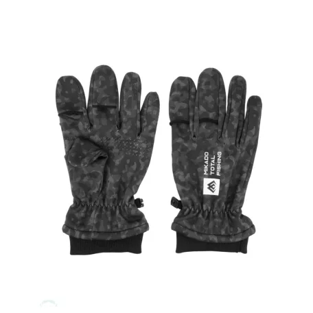 Mikado Black Camo Softshell Kesztyű - XL