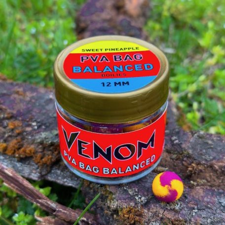 Feedermánia Venom PVA Bag Balanced Boilies - Sweet Pineapple 12mm